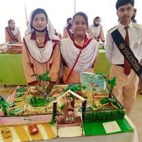 Rakhshinda exhibition day classroom project