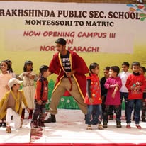 Students performing at Rakhshinda final functions